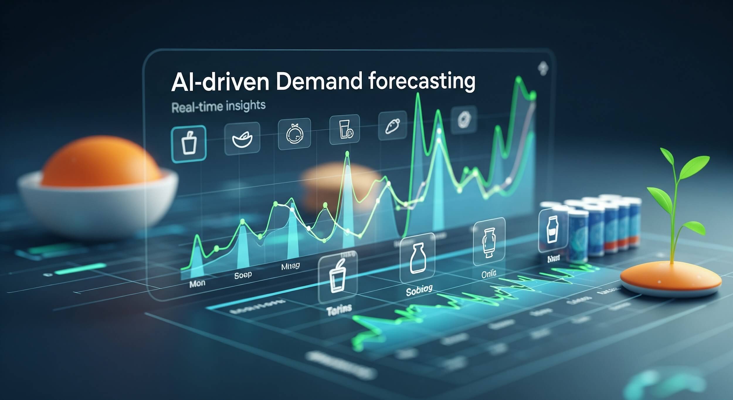 AI development team working on demand forecasting systems and predictive analytics