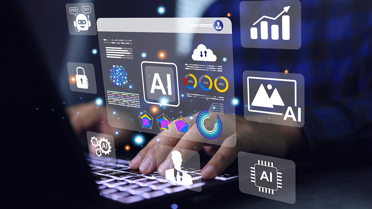 AI development team working on predictive analytics and business intelligence systems